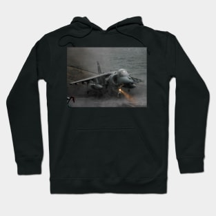 RAF Harrier landing onboard Hoodie